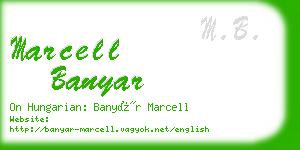 marcell banyar business card